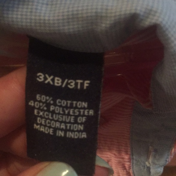 Chaps men’s pink n white button down - Picture 5 of 5